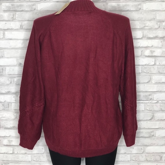 American Rag dark red knit sweater, NWT, Large - Picture 3 of 8